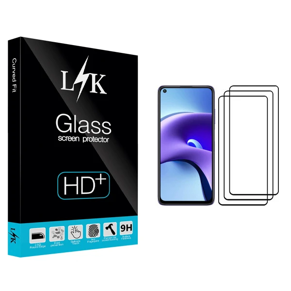 محافظ صفحه نمایش ال کی مدل +LITE مناسب برای گوشی موبایل شیائومی Redmi Note 9T بسته سه عددی