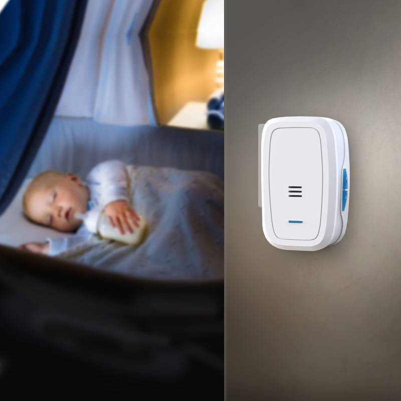 زنگ بی سیم زوگین مدل NN24White به همراه دو شستی