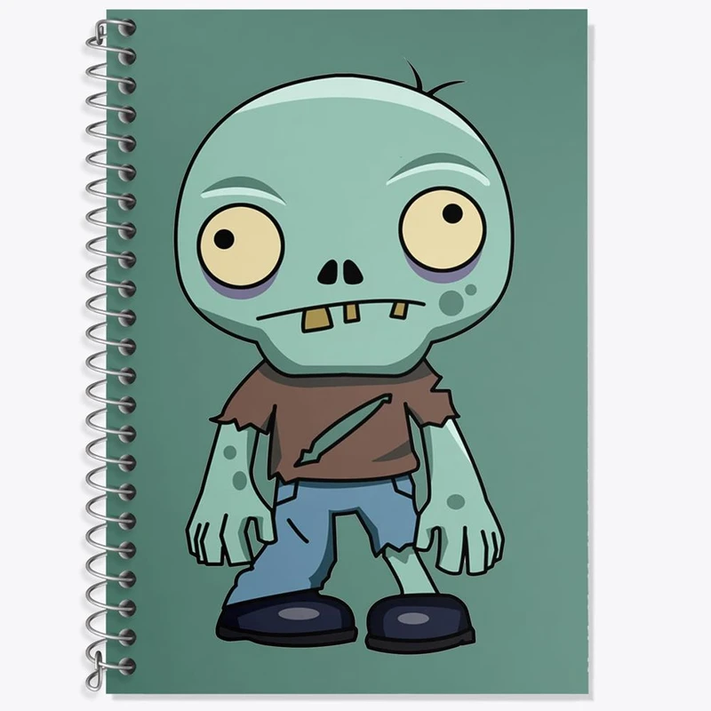 دفتر زبان 50 برگ خندالو مدل سه خط طرح ترسناک کد 1534