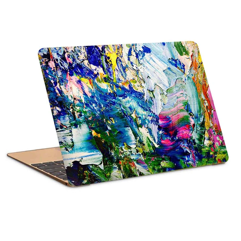استیکر لپ تاپ طرح colorful abstract oil painting canvasکد c-188مناسب برای لپ تاپ 15.6 اینچ