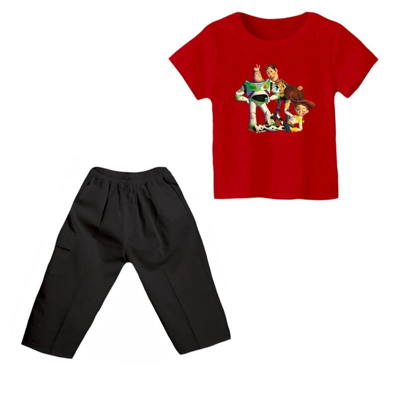 ست تی شرت و شلوارک پسرانه مدل داستان اسباب بازی کد 6