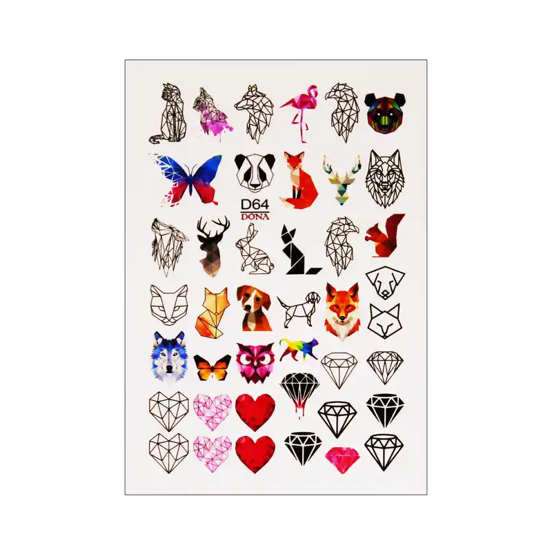 برچسب لنز ناخن مدل الماس کد D64