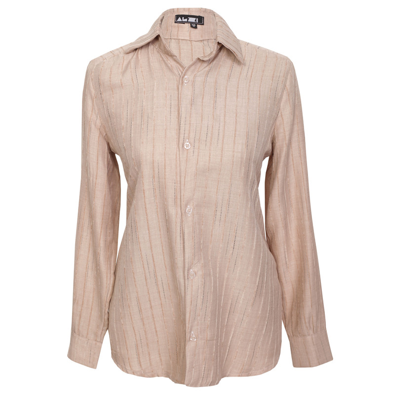 شومیز آستین بلند یقه برگردان زنانه مدل  Z505c