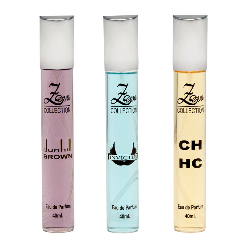 عطر جیبی زوا مدل اینوکتوس  CH دانهیل با رایحه معتدل حجم 40 میلی‌لیتر مجموعه 3 عددی