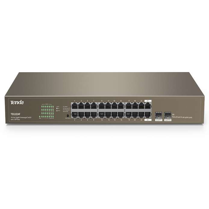 سوئیچ شبکه 24 پورت تندا مدل TEG1024F سوئیچ شبکه 24 پورت تندا مدل TEG1024F