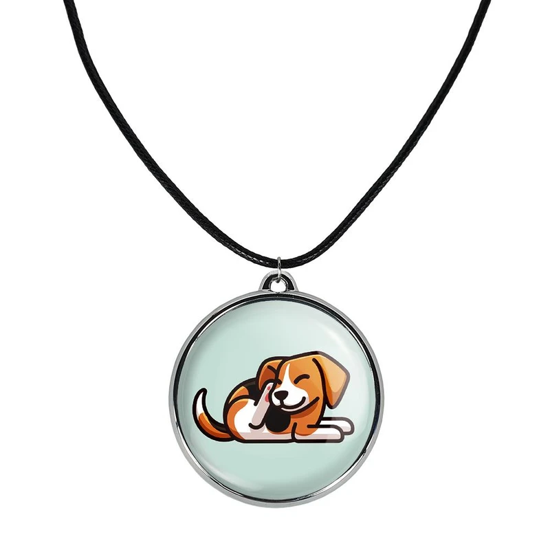 گردنبند خندالو مدل حیوانات بامزه سگ کد 2838728388