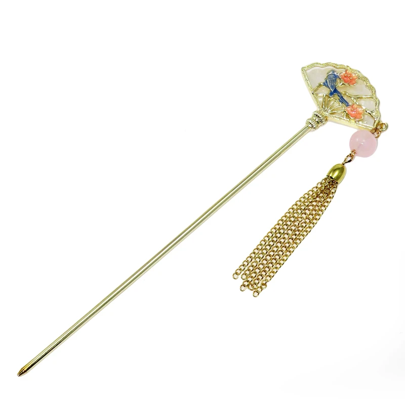 گیره مو زنانه مدل کانزاشی زاپنی طرح باد بزن کد G_Lnd_3186