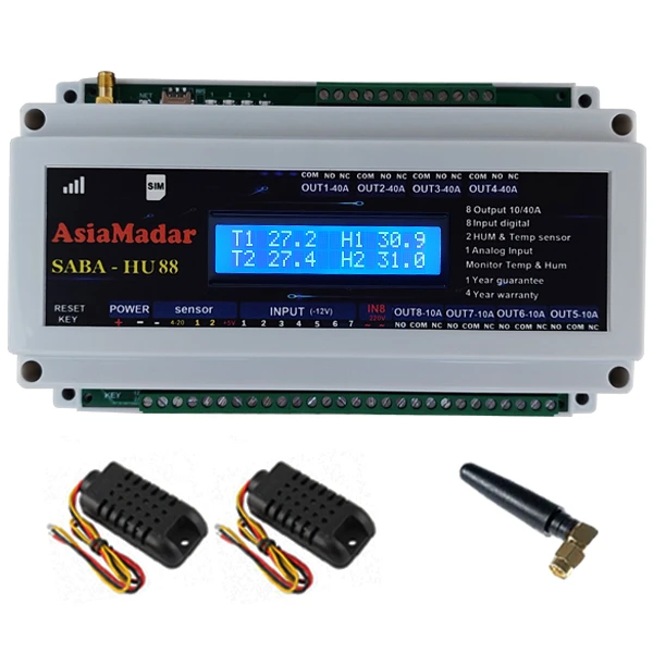 دستگاه کنترل هوشمند دما و رطوبت مدل HU88-LCD