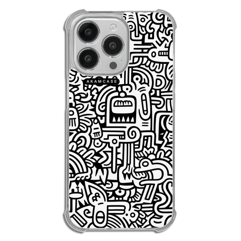 کاور آکام مدل AMC-WTA13PRO-DOODLE15 مناسب برای گوشی موبایل اپل iPhone 13 Pro