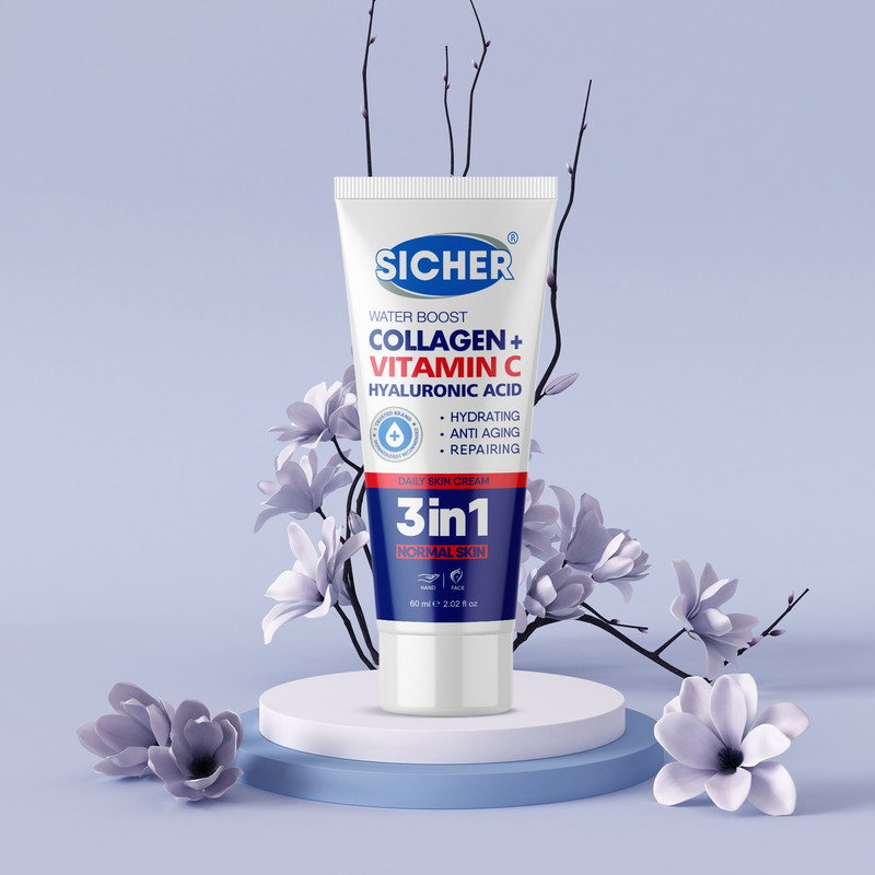 کرم آبرسان سیچر سری 3IN1 مدل VITAMIN C حجم 60 میلی لیتر