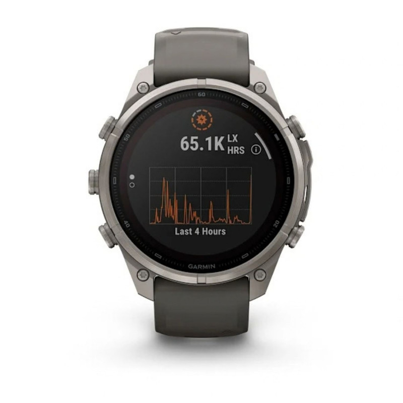 ساعت هوشمند 47 میلی‌متری گارمین مدل Fenix 9 Pro Solar با بند سیلیکونی، سازگار با گوشی‌های هوشمند اندروید و iOS، نسخه مجهز به تکنولوژی inReach