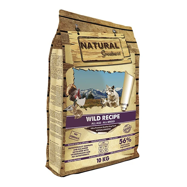 غذای خشک سگ نچرال گریتنس مدل وایلد وزن 10 کیلوگرم