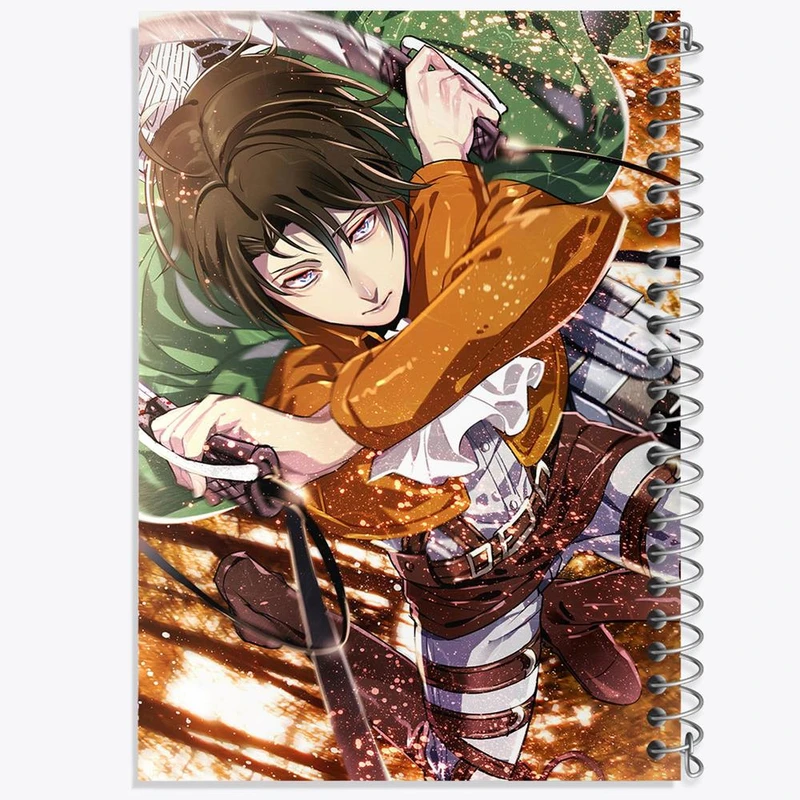 دفتر مشق 50 برگ خندالو مدل لیوای انیمه اتک آن تایتان Attack on Titan کد 18525