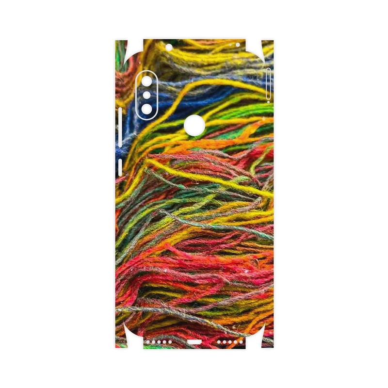 برچسب پوششی ماهوت مدل Fabric Texture 9-FullSkin مناسب برای گوشی موبایل شیائومی Redmi Note 6 Pro