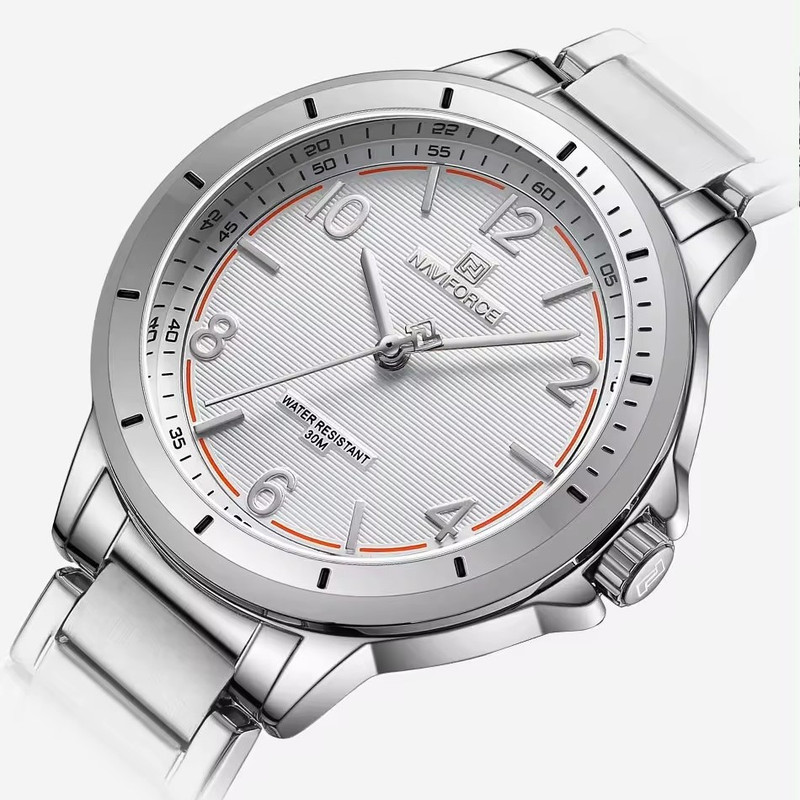 ساعت مچی عقربه ای زنانه نیوی فورس مدل NF5021SWS ساعت مچی عقربه ای زنانه نیوی فورس مدل NF5021SWS