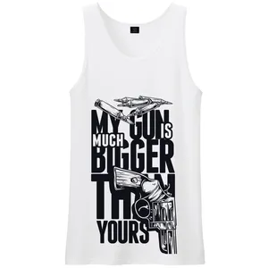 تاپ مردانه 27 مدل  my gun bigger than yours کد PH101