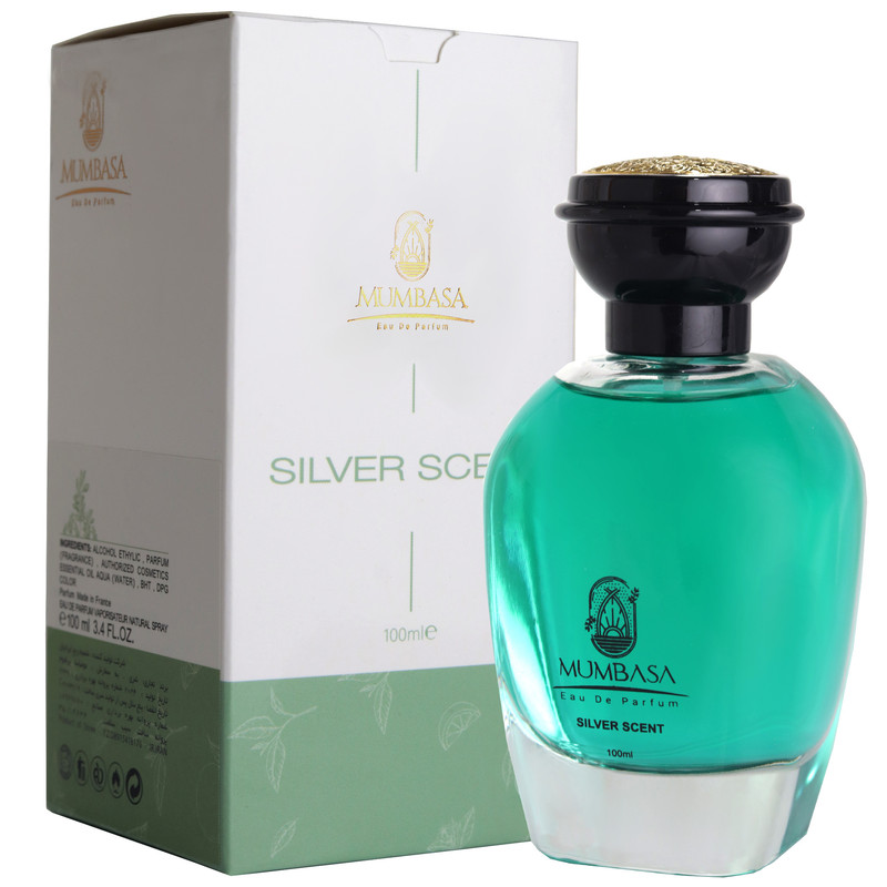 ادو پرفیوم مردانه مومباسا مدل سیلور سنت با رایحه خنک حجم 100 میلی لیتر