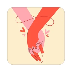 زیر لیوانی کاکتی طرح عاشقانه مدل mp38013