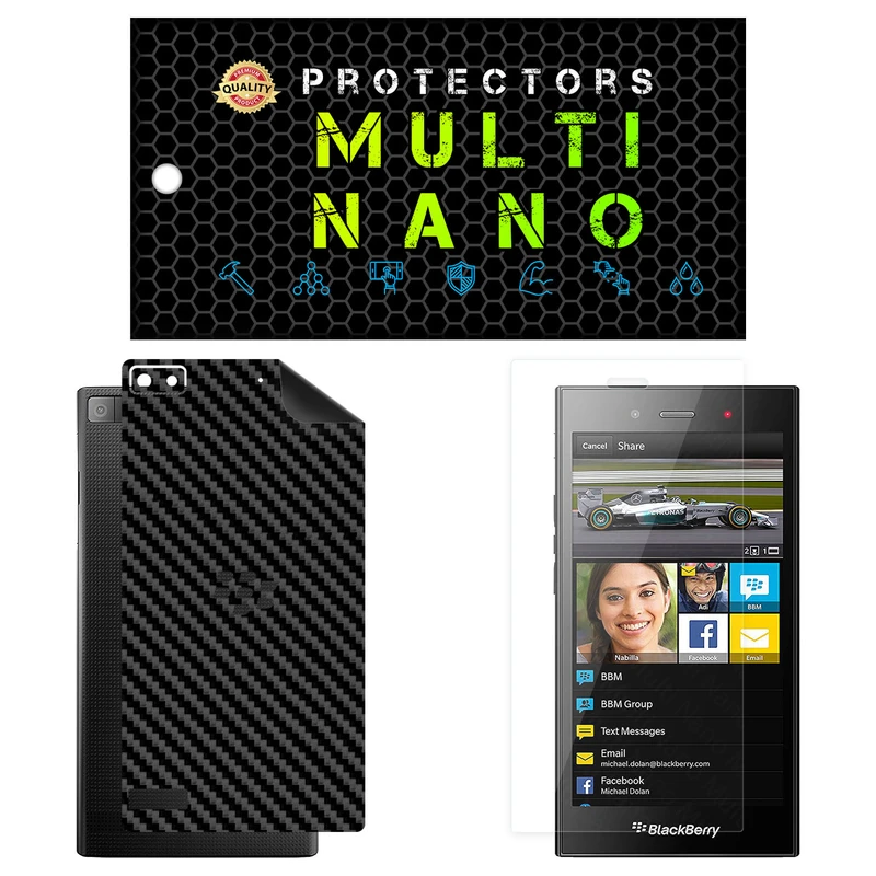 محافظ صفحه نمایش مولتی نانو مدل X-SFC مناسب برای گوشی موبایل بلک بری Z3 به همراه برچسب پوششی
