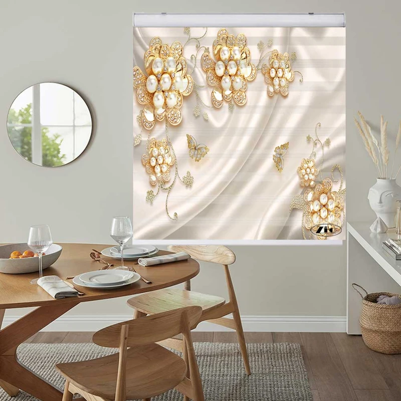 پرده زبرا زیو کد 3D1187 سایز 150x150 سانتی متر