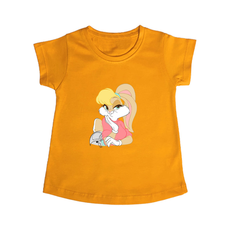تی شرت آستین کوتاه دخترانه مدل lola bunny Og008