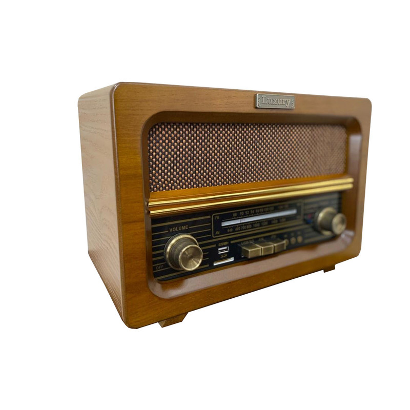 رادیو لاکچری مدل چوبی 091