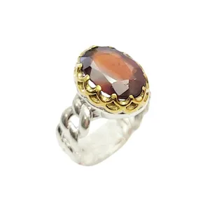 انگشتر نقره مردانه مدل گارنت آفریقایی کد 34762