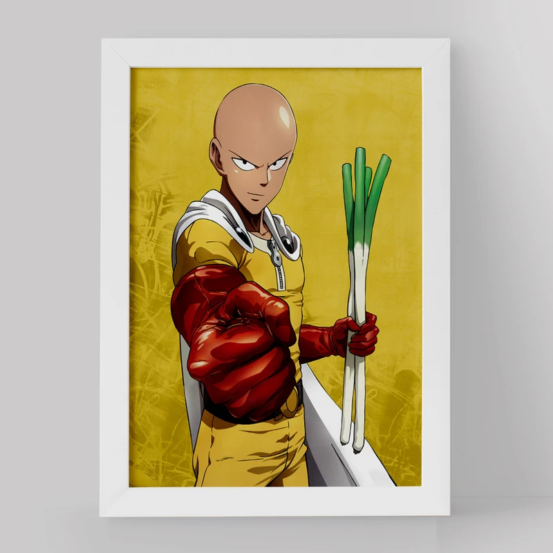 تابلو خندالو مدل سایتاما انیمه مرد تک مشتی کد 11379