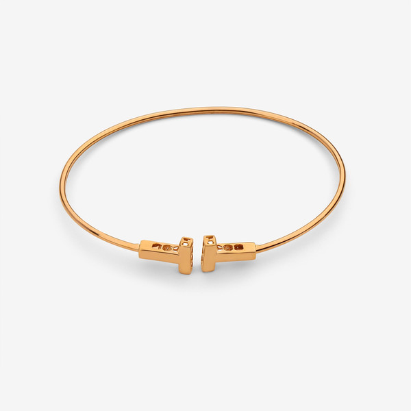 بنگل طلا 18 عیار زنانه حافا گلد مدل تیفانی کد bn010