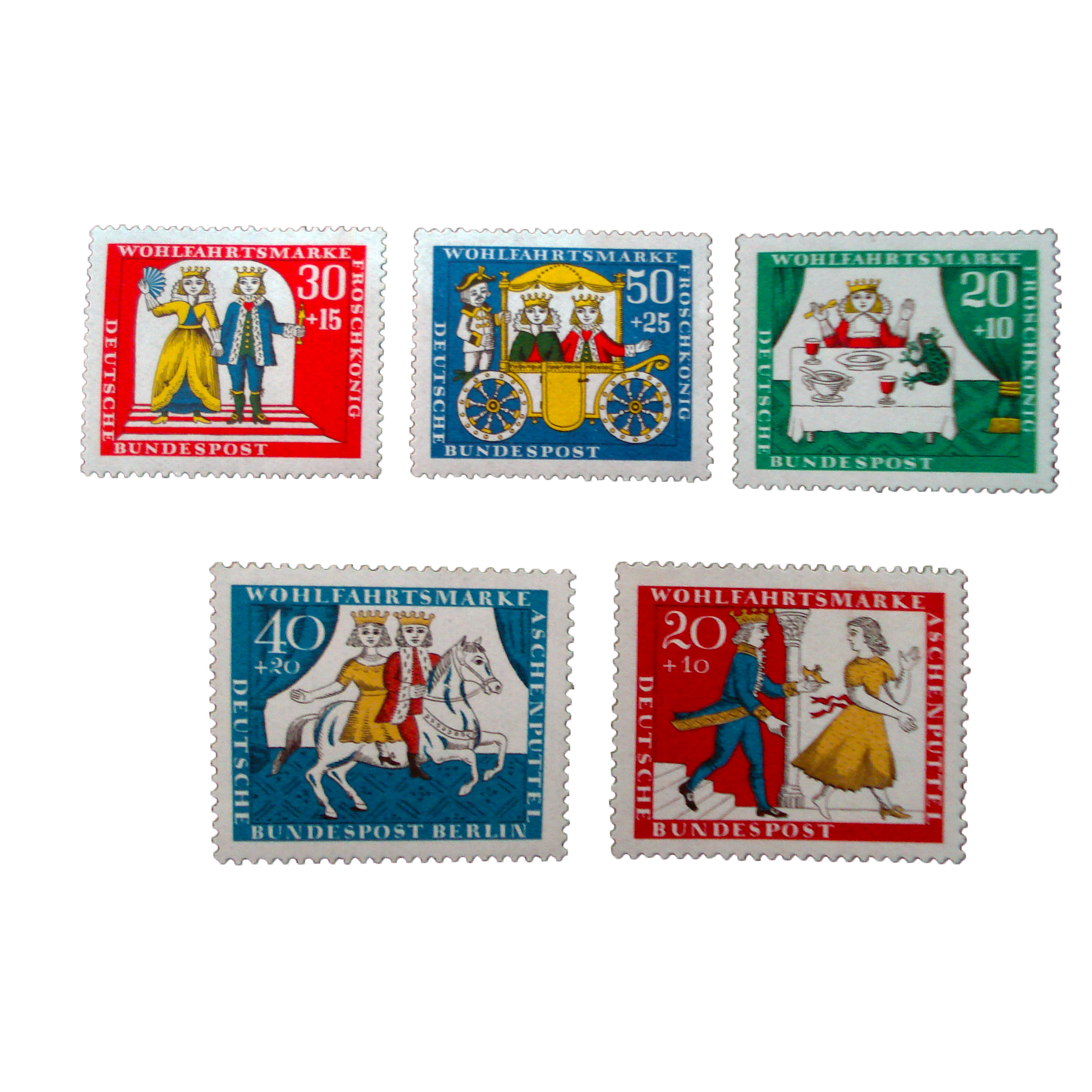 تمبر یادگاری مدل کارتونی کد aa-476 مجموعه 5 عددی