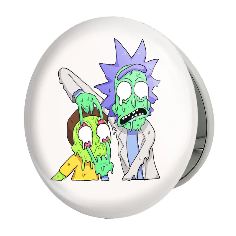 آینه جیبی خندالو طرح ریک و مورتی Rick and Morty مدل تاشو کد 3211