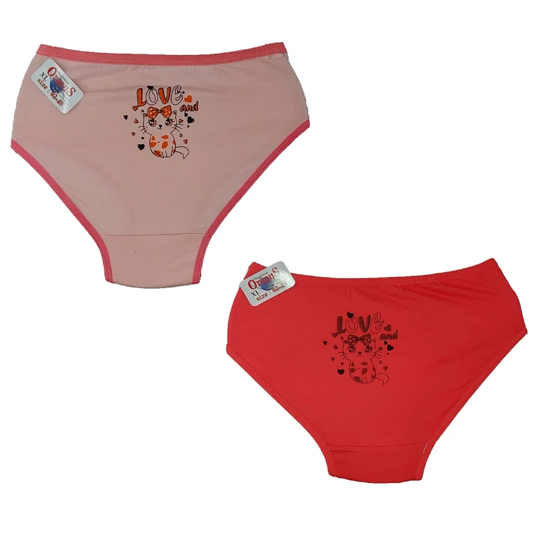 شورت زنانه طرح گربه قلبی کد 635e مجموعه 2 عددی