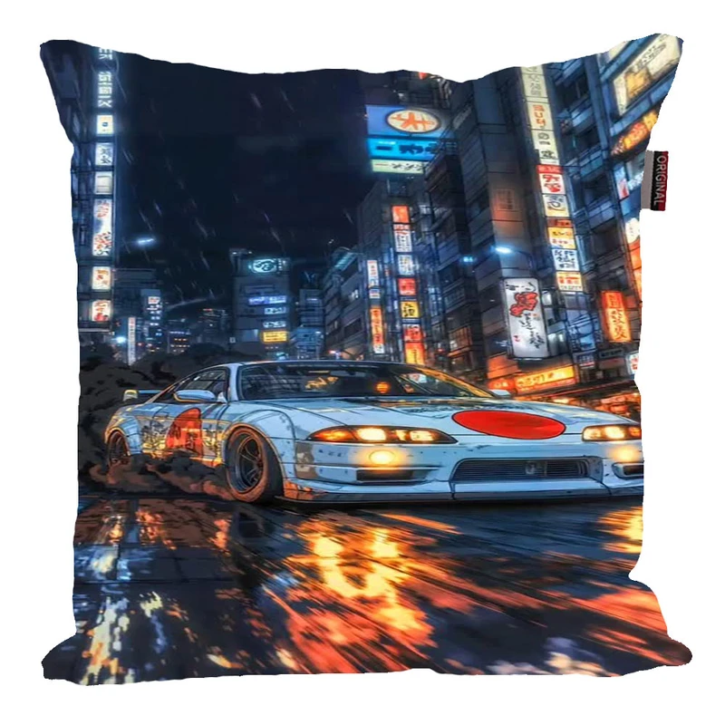 کوسن پاد آفرین مدل فانتزی طرح ماشین اسپرت سوپرا کف ژاپن کد p1055