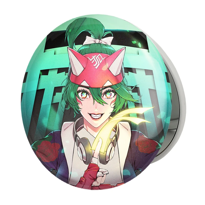 آینه جیبی خندالو طرح بازی اورواچ (Overwatch) مدل تاشو کد 31618