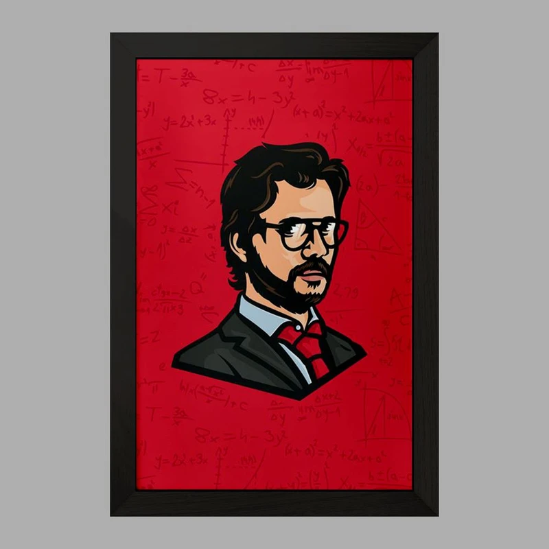 تابلو خندالو مدل پروفسور سریال Money Heist  کد 3234