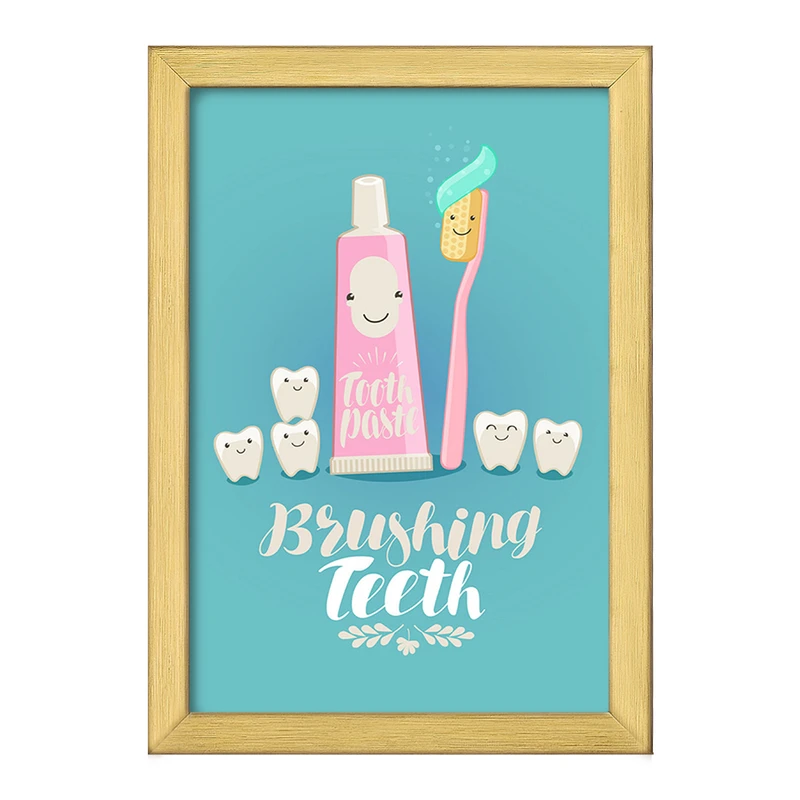 تابلو خندالو طرح دندان و دندانپزشکی کودکانه کد 27753