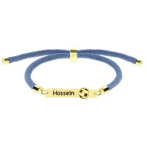 دستبند طلا 18 عیار بچگانه لیردا مدل اسم حسین 202013