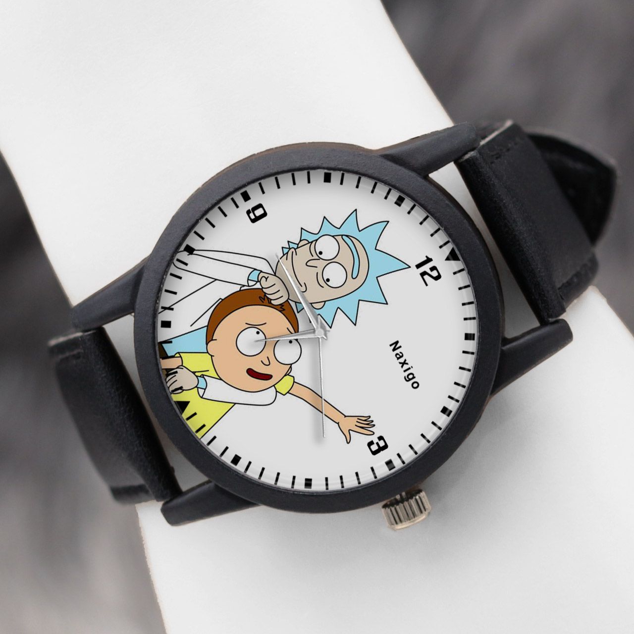 ساعت مچی عقربه ای ناکسیگو طرح Rick and Morty کد LF4238 -  - 5