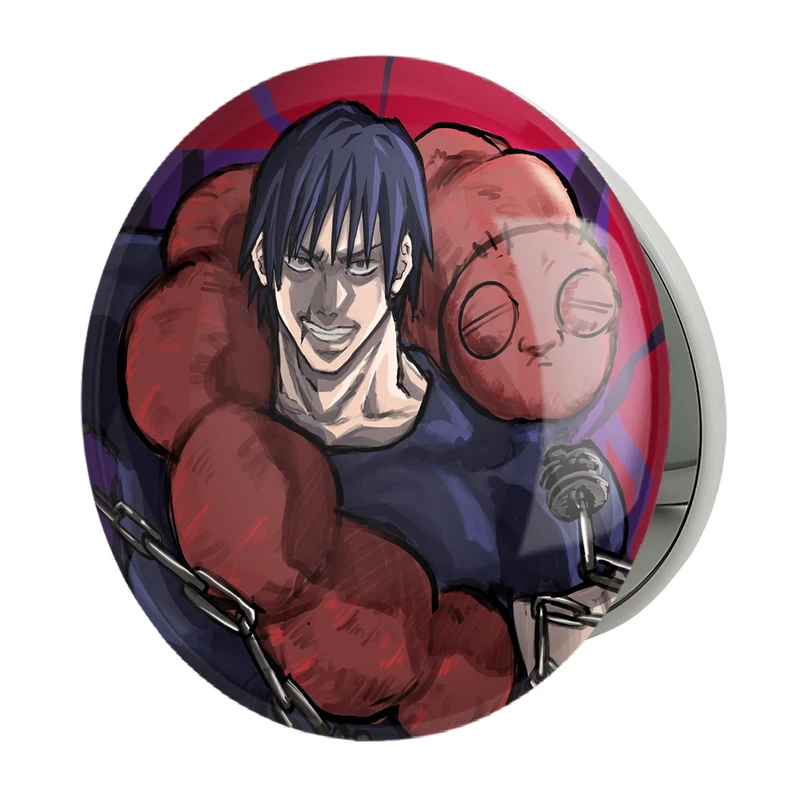 آینه جیبی خندالو طرح فوشیگورو انیمه جوجوتسو کایزن Jujutsu Kaisen مدل تاشو کد 30174