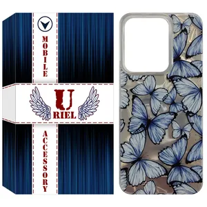 کاور هولوگرامی یوریل مدل HLG طرح پروانه مناسب برای گوشی موبایل شیائومی Redmi 13x