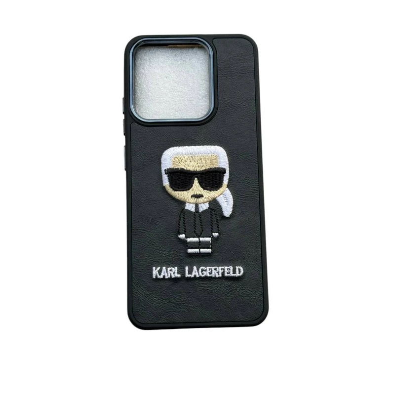 کار مدل چرم طرح کارل گلدوزی شده کد KARL21 مناسب برای گوشی موبایل شیائومی Redmi 12C