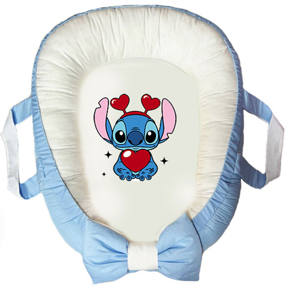 سرویس خواب سه تکه نوزاد ناریکو مدل گارد محافظ دار طرح لیلو و استیج کد 0646