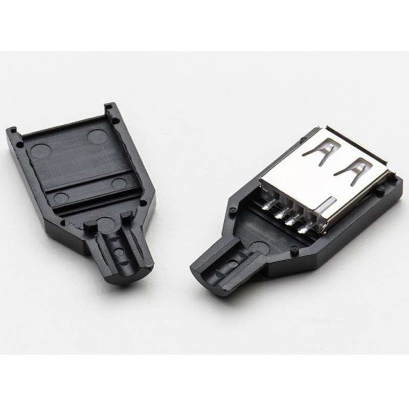 فیش نری و مادگی USB مدل Type-A مجموعه 4 عددی