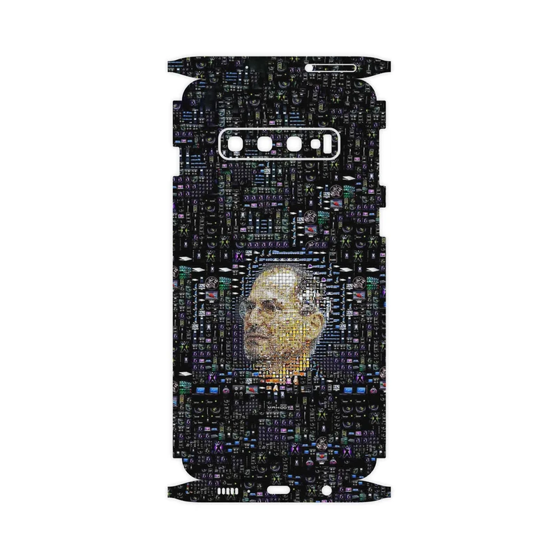 برچسب پوششی ماهوت مدل Collage of Steve Jobs 2-FullSkin مناسب برای گوشی موبایل سامسونگ Galaxy S10