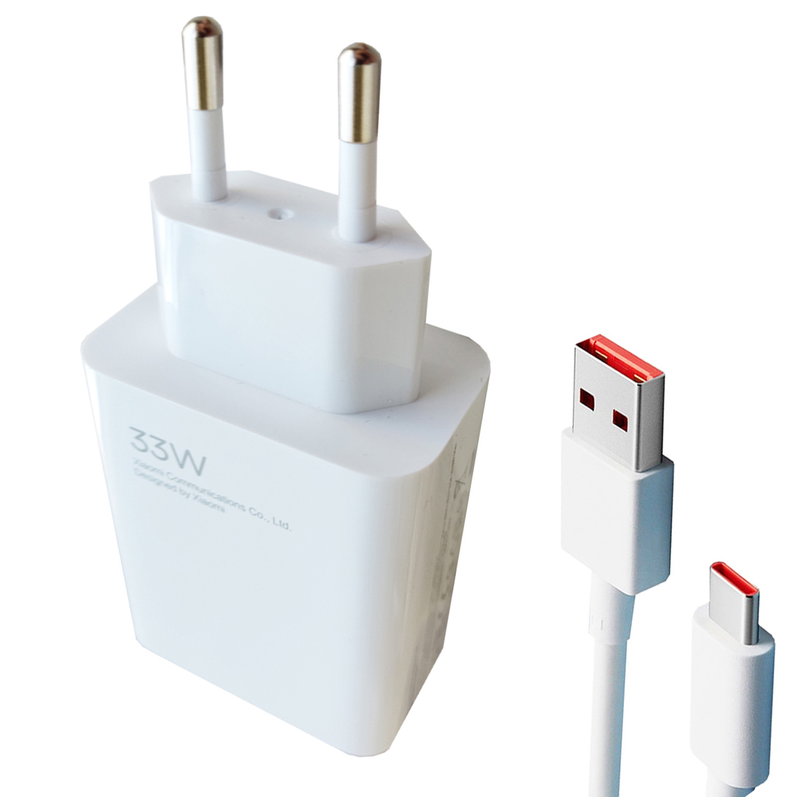 شارژر دیواری  مدل 33وات توربو به همراه تبدیل USB-C