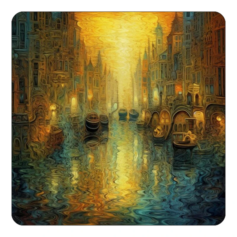 مگنت کاکتی طرح نقاشی رنگ روغن مدل mp69764