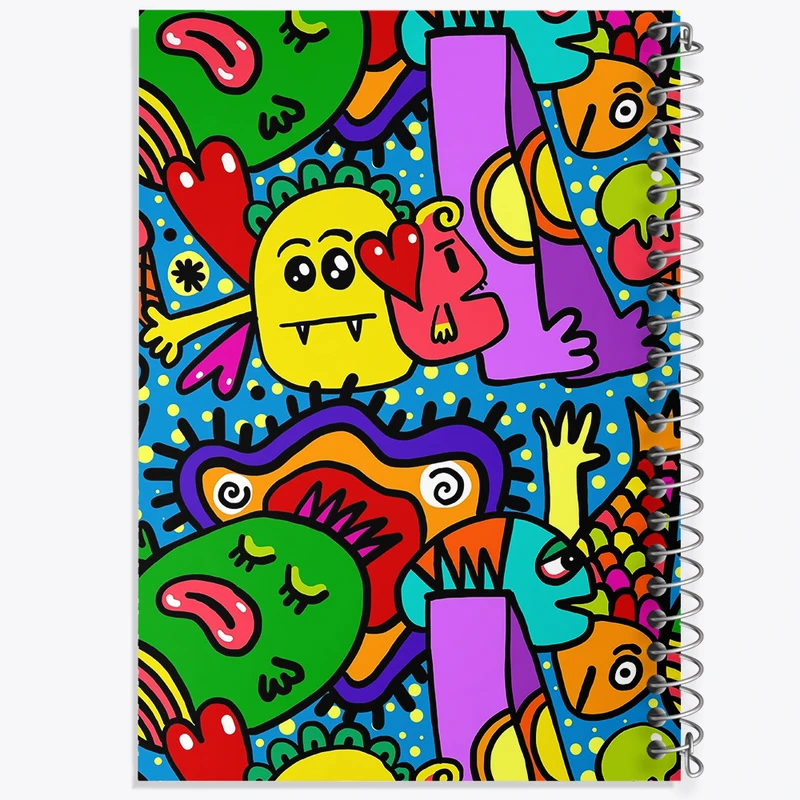 دفتر نت موسیقی 50 برگ خندالو مدل فانتزی کد N1645