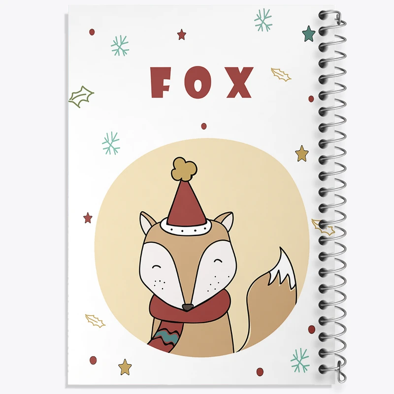 دفتر مشق 100 برگ خندالو طرح روباه کیوت کد N2541