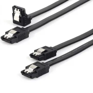 12CF1 SATA III Cable 6.0 Gbps With Locking Latch 0.5m 2PACK