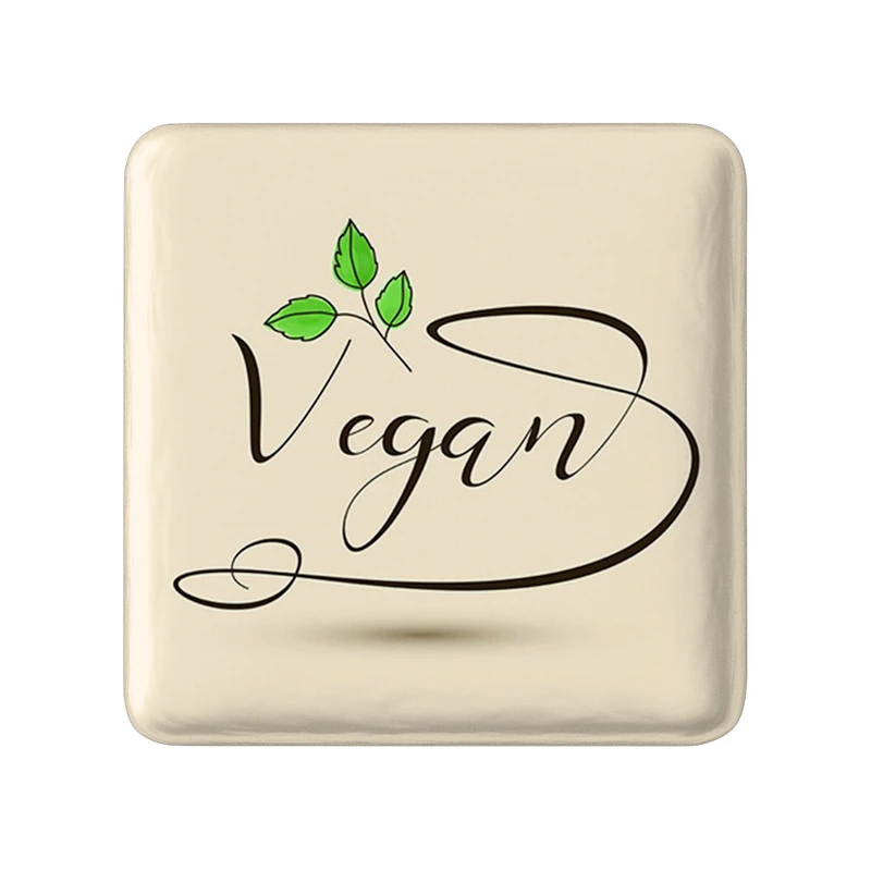 پیکسل خندالو طرح وگن Vegan مدل مربعی کد 31122